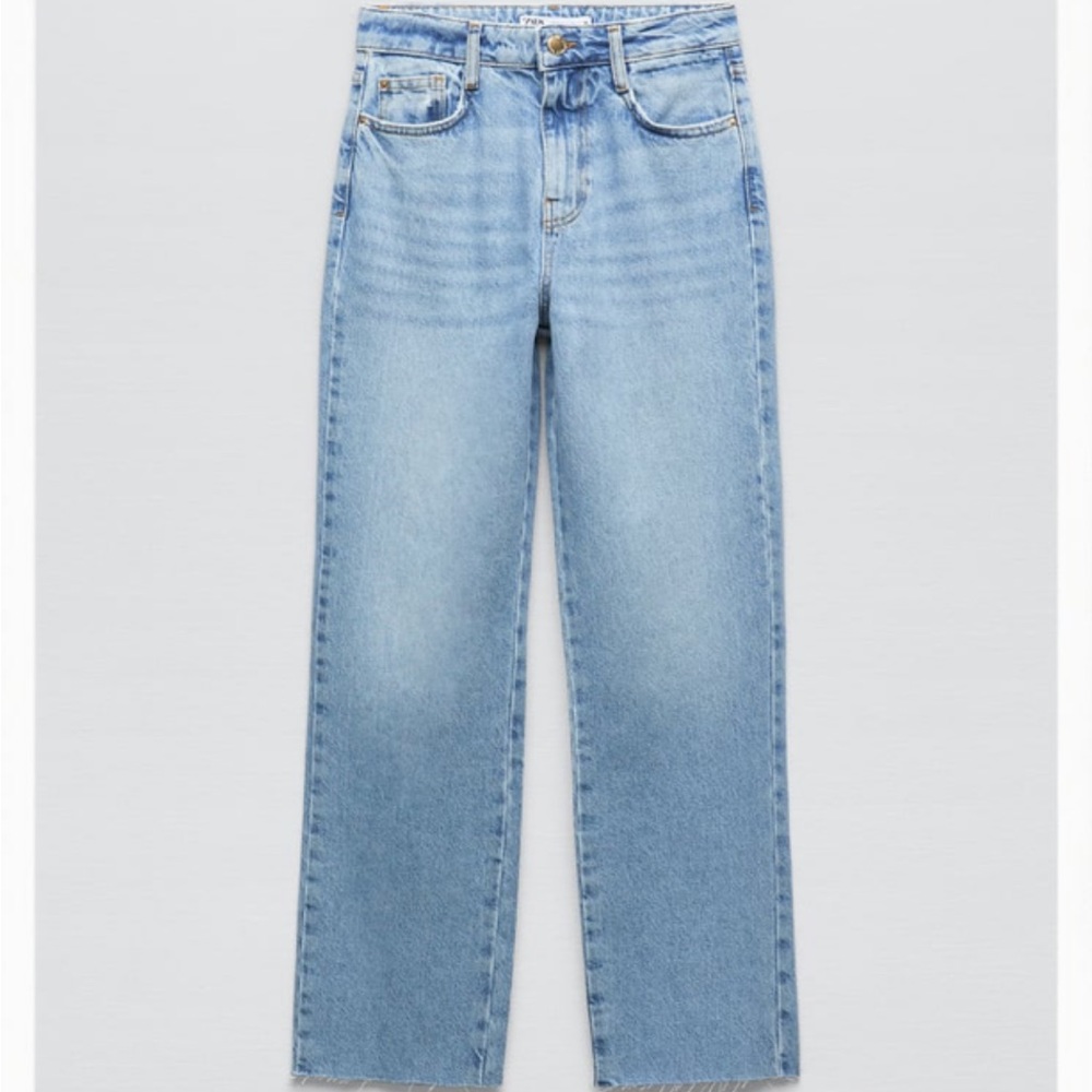 Zara straight high rise